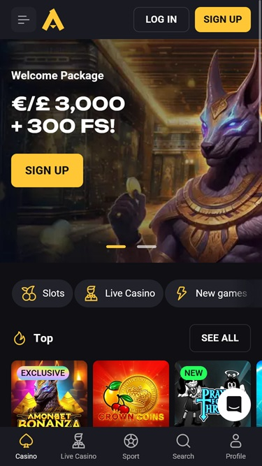 amonbet Gameplay